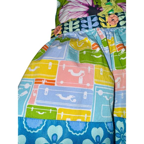 Matilda Jane Suitcase Butterfly Apron Dress Girls Size 6 Tiered Circus Floral - Picture 4 of 12